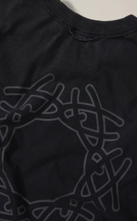 Camiseta QC Simbolo Boxy "Stoned Preto"