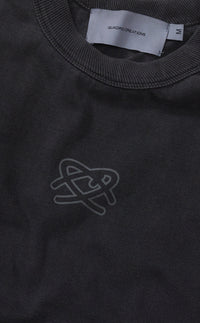 Camiseta QC Simbolo Boxy "Stoned Preto"
