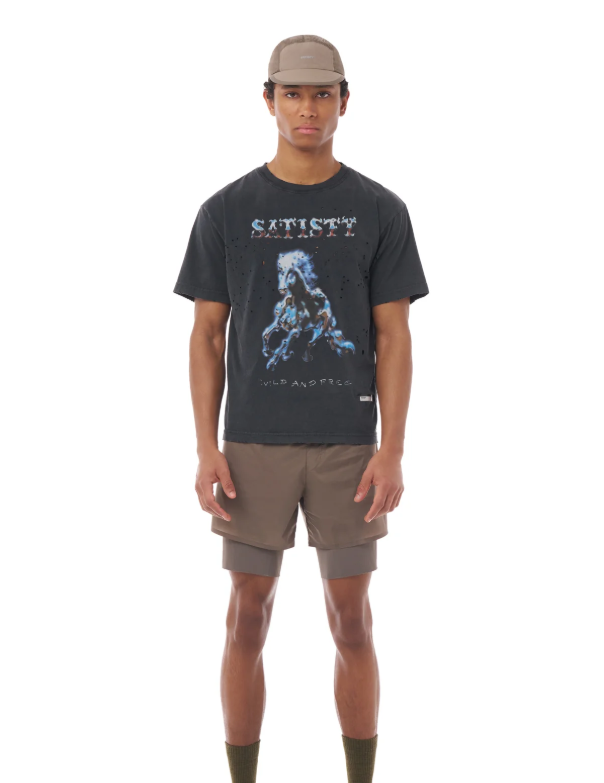 MothTech T‑Shirt "Aged Black"