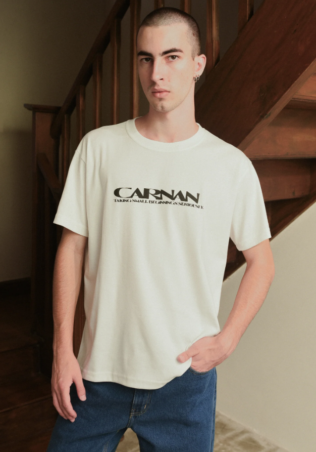 CARNAN - Heavy T-Shirt Small Beggining "Off White" - THE GAME
