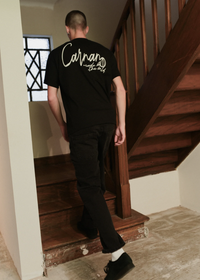 CARNAN - Heavy T-Shirt Cursive "Black" - THE GAME