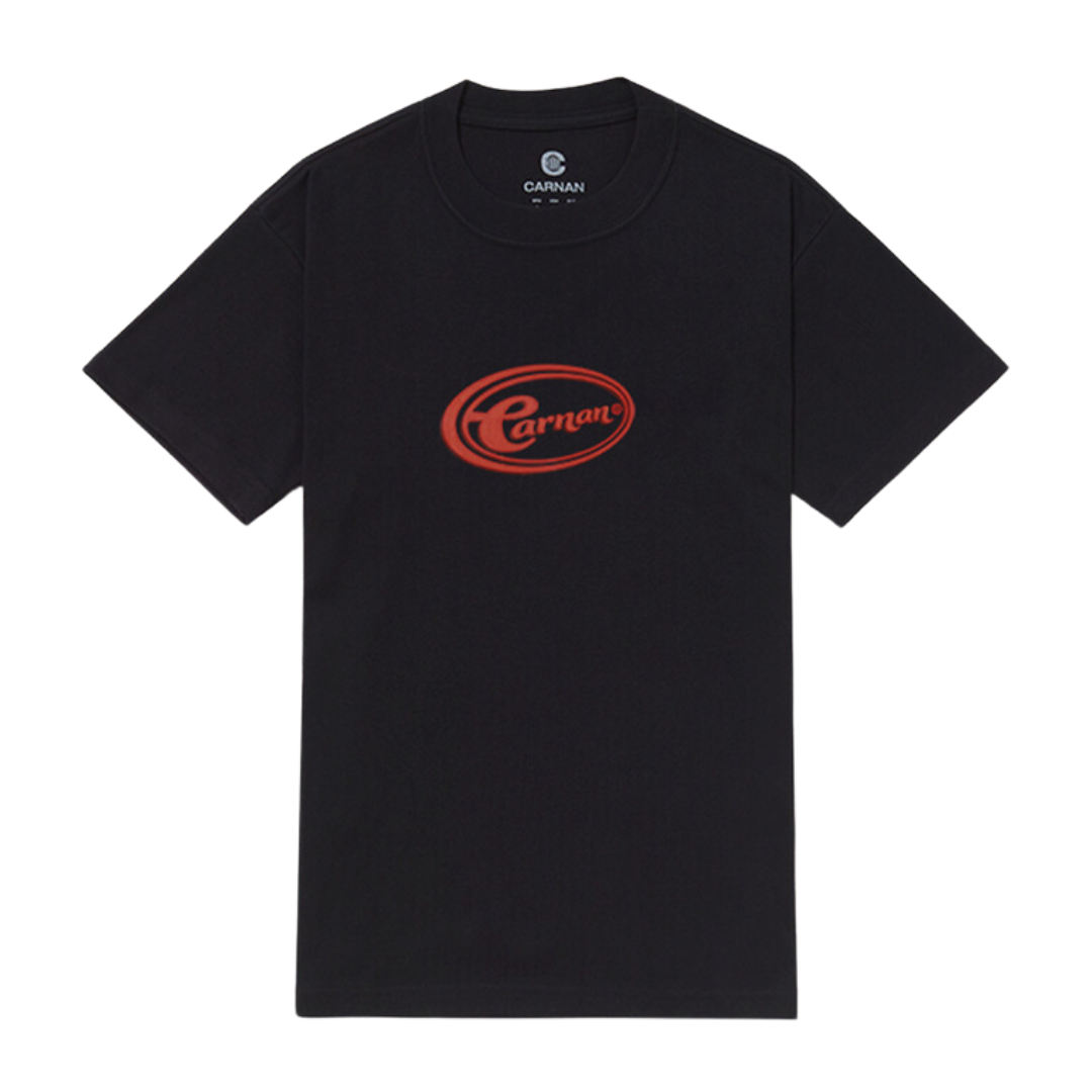 CARNAN - Red Logo Heavy T-Shirt "Black"