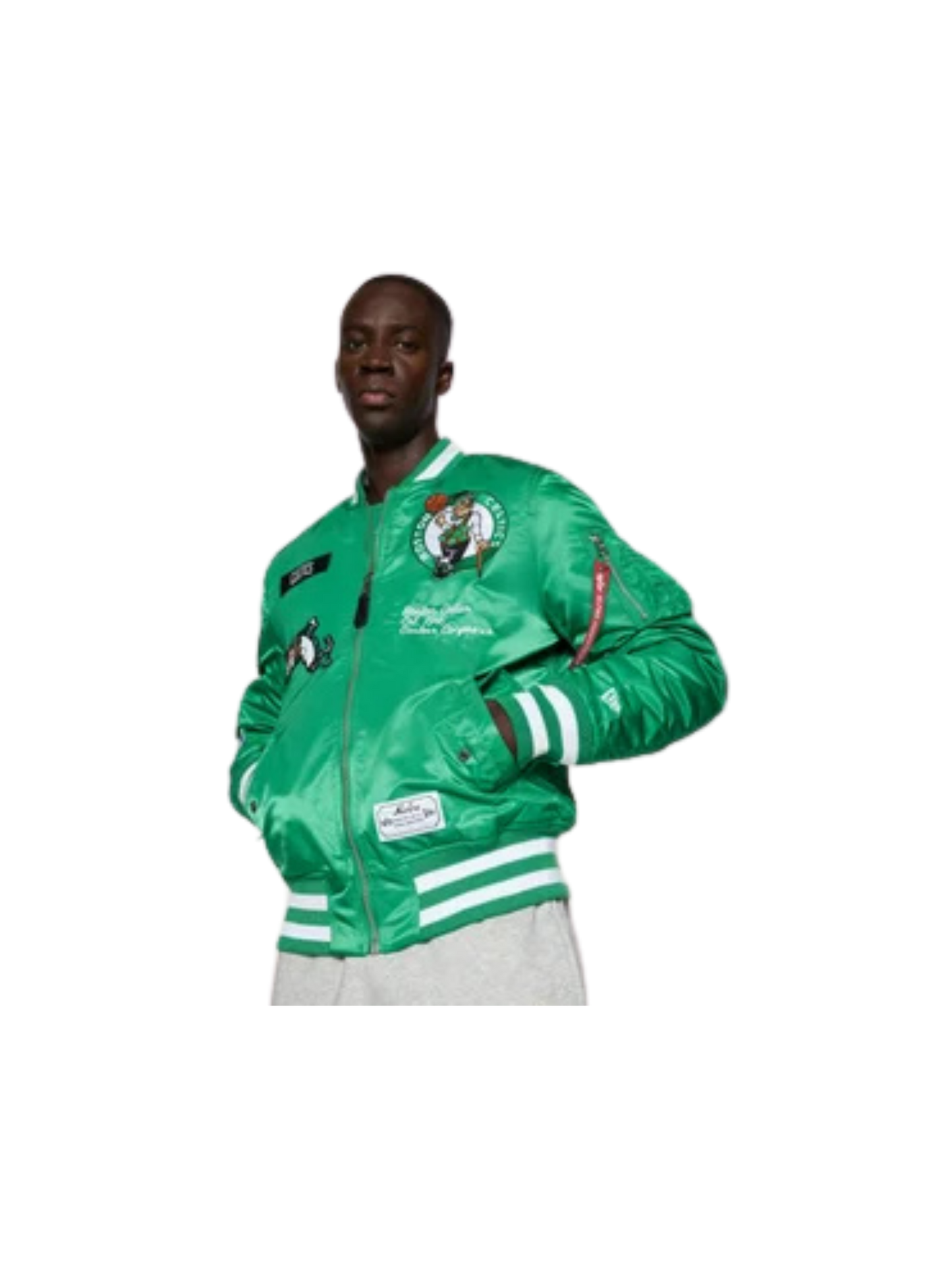Alpha Industries X New Era Bomber Jacket Boston Celtcs "Green"