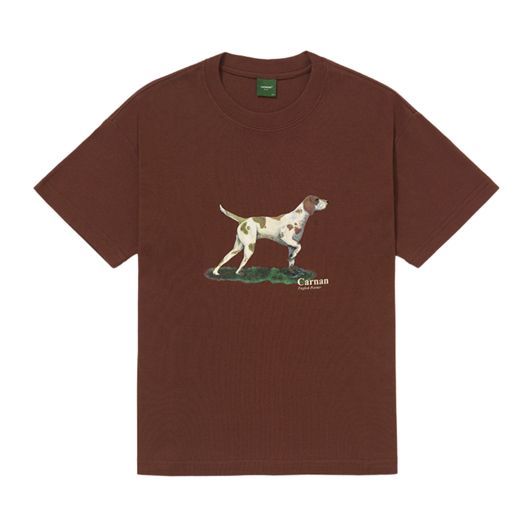 CARNAN - Pointer Heavy T-Shirt "Brown"