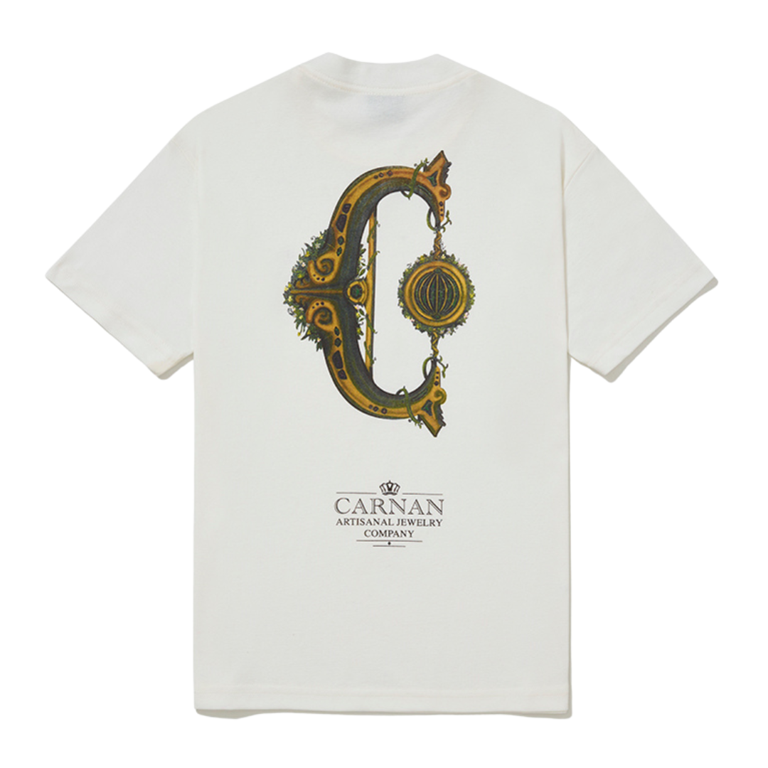 CARNAN - Jewelry Heavy T-Shirt "Off White"