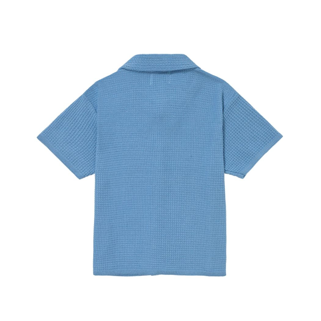 CARNAN - Tricot Waffle "Blue" - THE GAME