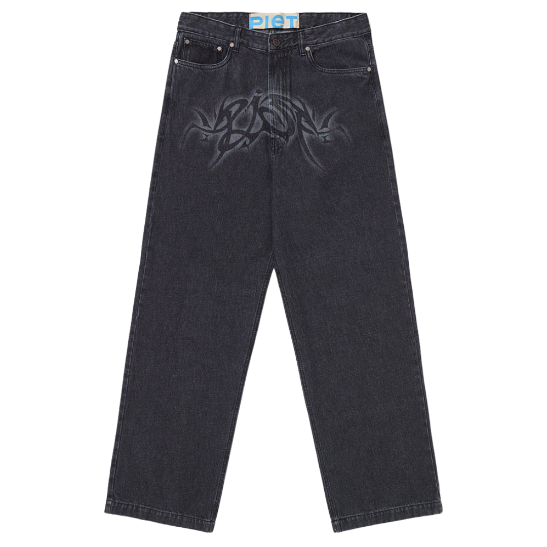 PIET - Loose Fit Black Denim