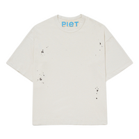 PIET - Camiseta Splatter "Bone White"