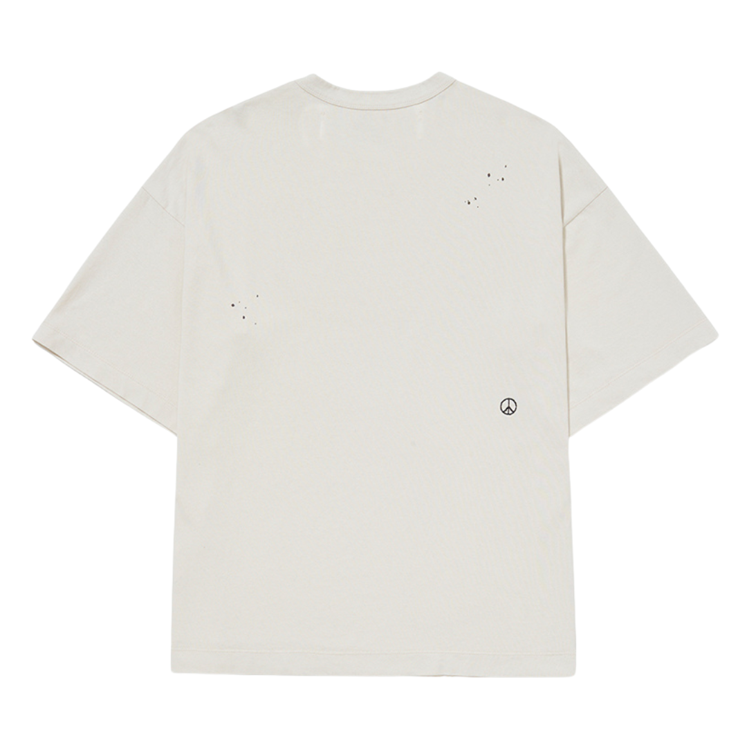 PIET - Camiseta Splatter "Bone White"