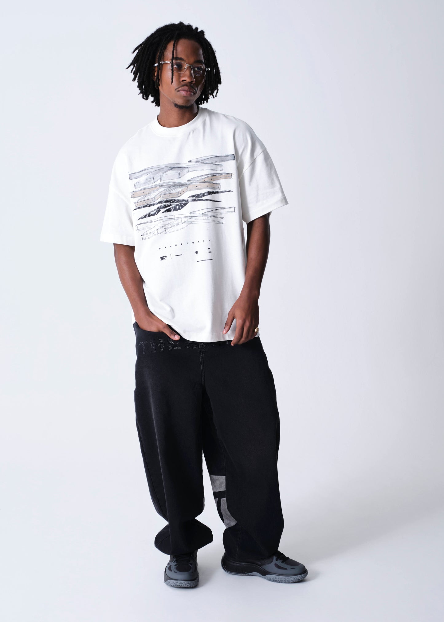 T-Shirt Oversized Layers "Off White"