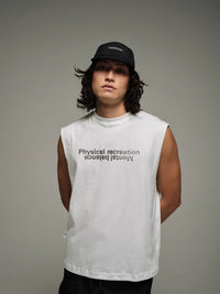 DM016 Cotton Running Tank "Off White"