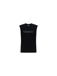 DM016 Cotton Running Tank "Black"