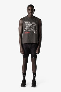 DT2 Logo Drummer Tank SHISA "Stone Whased Black"