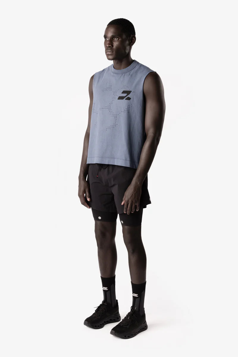 DT2 Logo Drummer Tank "Stone Blue"