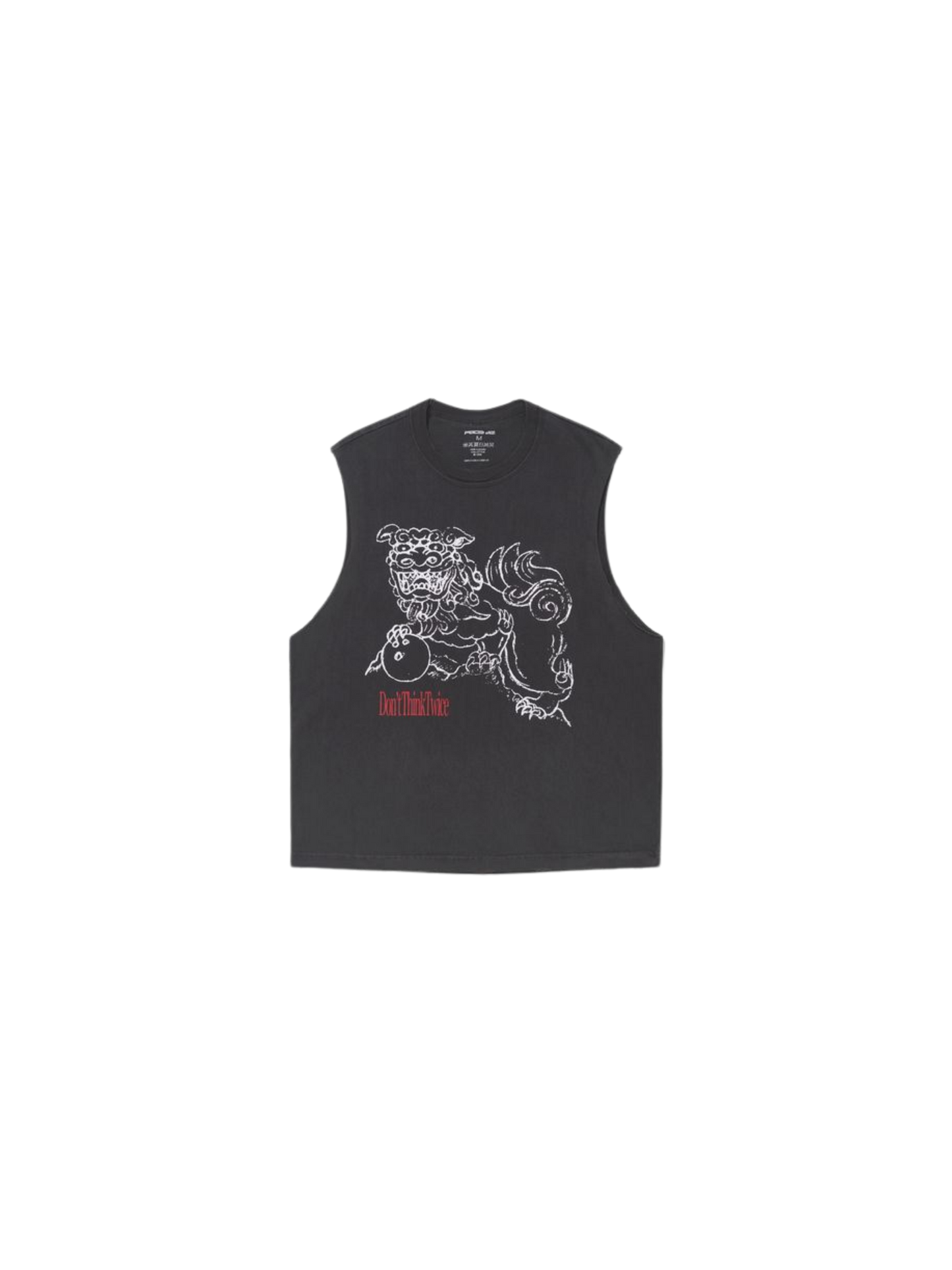 DT2 Logo Drummer Tank SHISA "Stone Whased Black"
