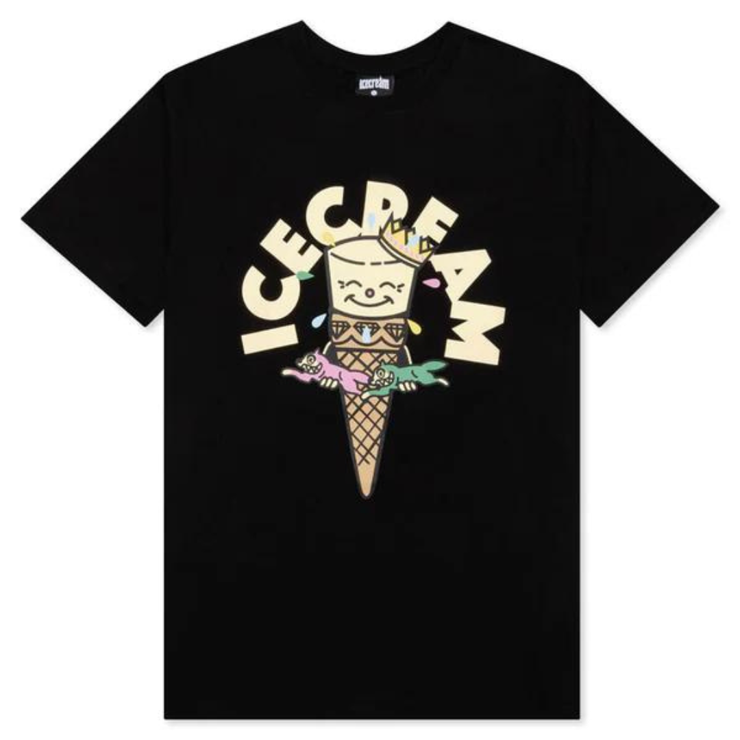 ICE CREAM - Friends Tee "Black" - THE GAME