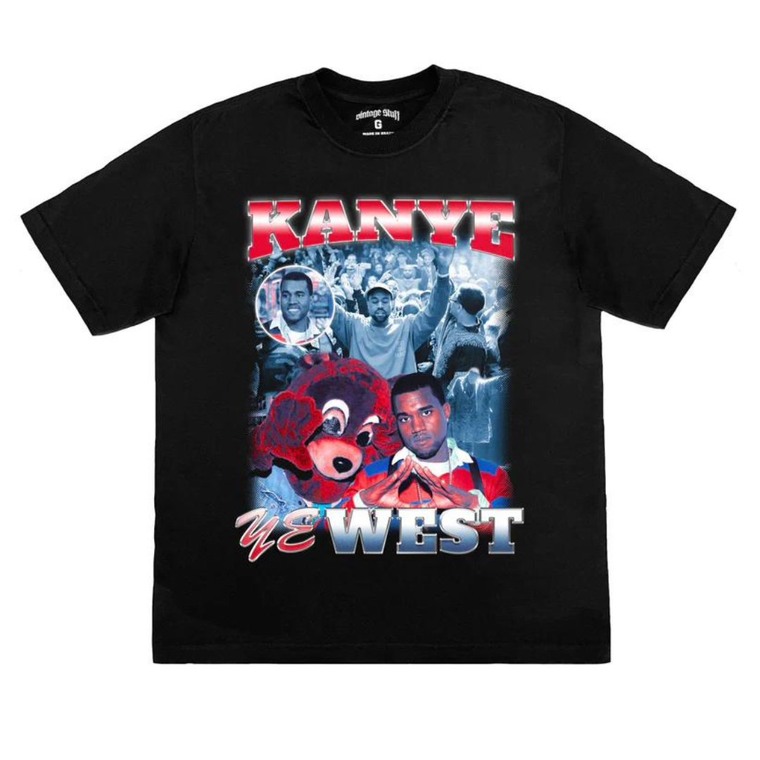 VINTAGE STUFF - Kanye YE West Tee "Black" - THE GAME