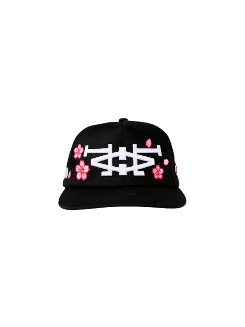 Cap oMA Studios LA LA "Cherry Blossom Black"