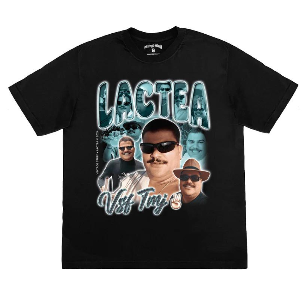 VINTAGE STUFF - Lactea Vsf Tmj Tee "Black" - THE GAME