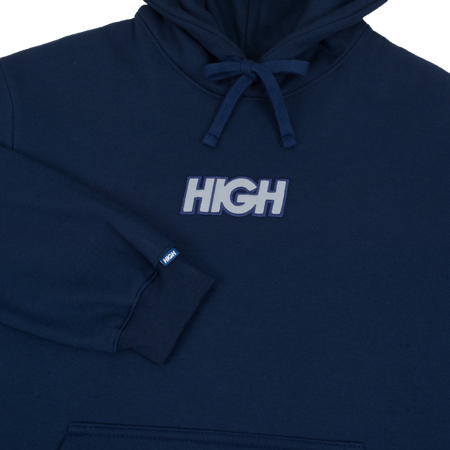 HIGH - Reflective Hoodie Logo "Navy"