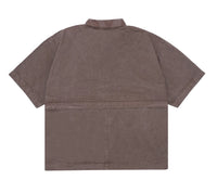 QUADRO CREATIONS - Rodes Double-Zip Shirt "Brown" - THE GAME