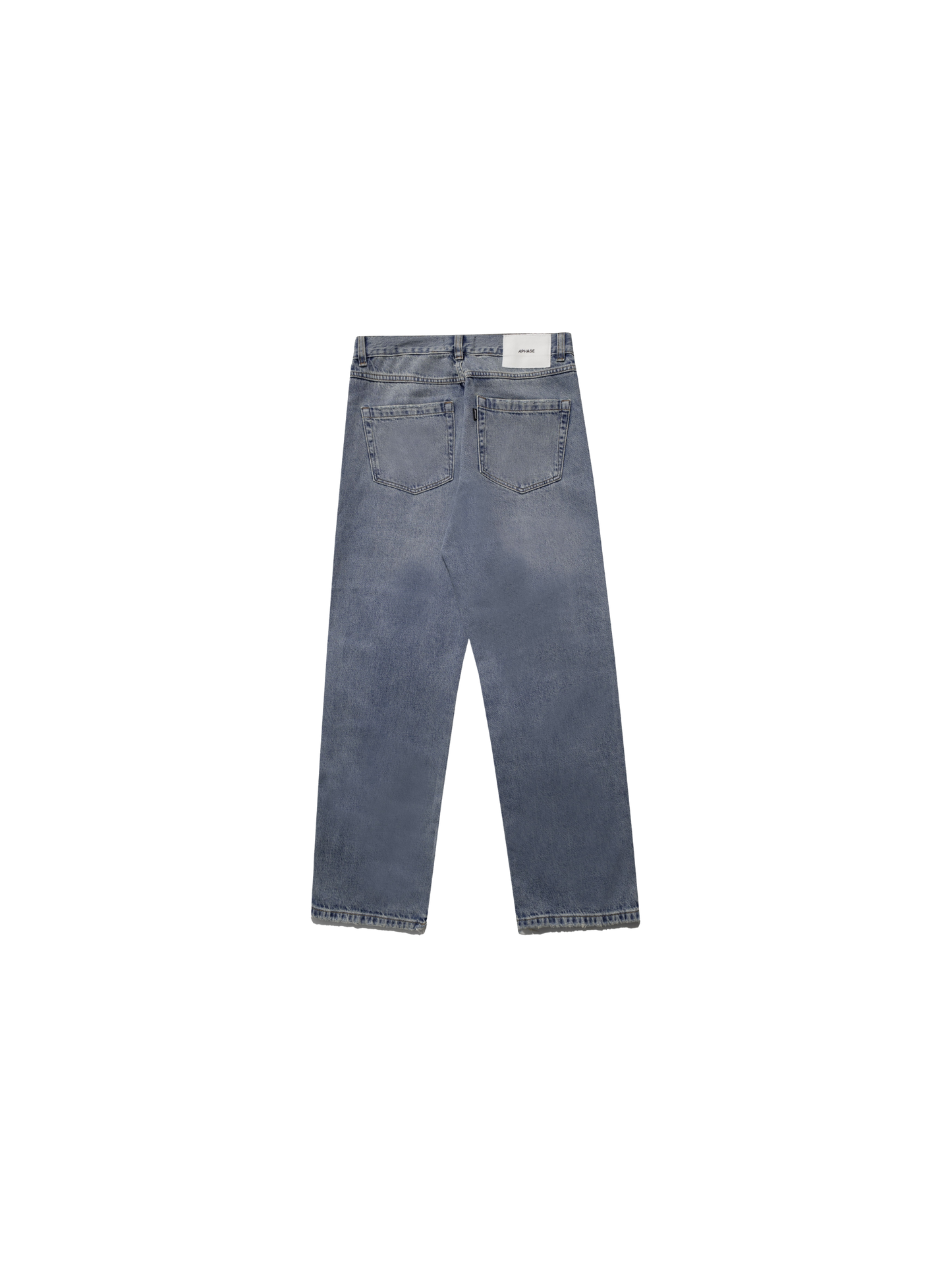 Straight Denim Pants "Worn Blue"