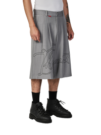 Tailored Jorts Thesaint "Cursive Gray"