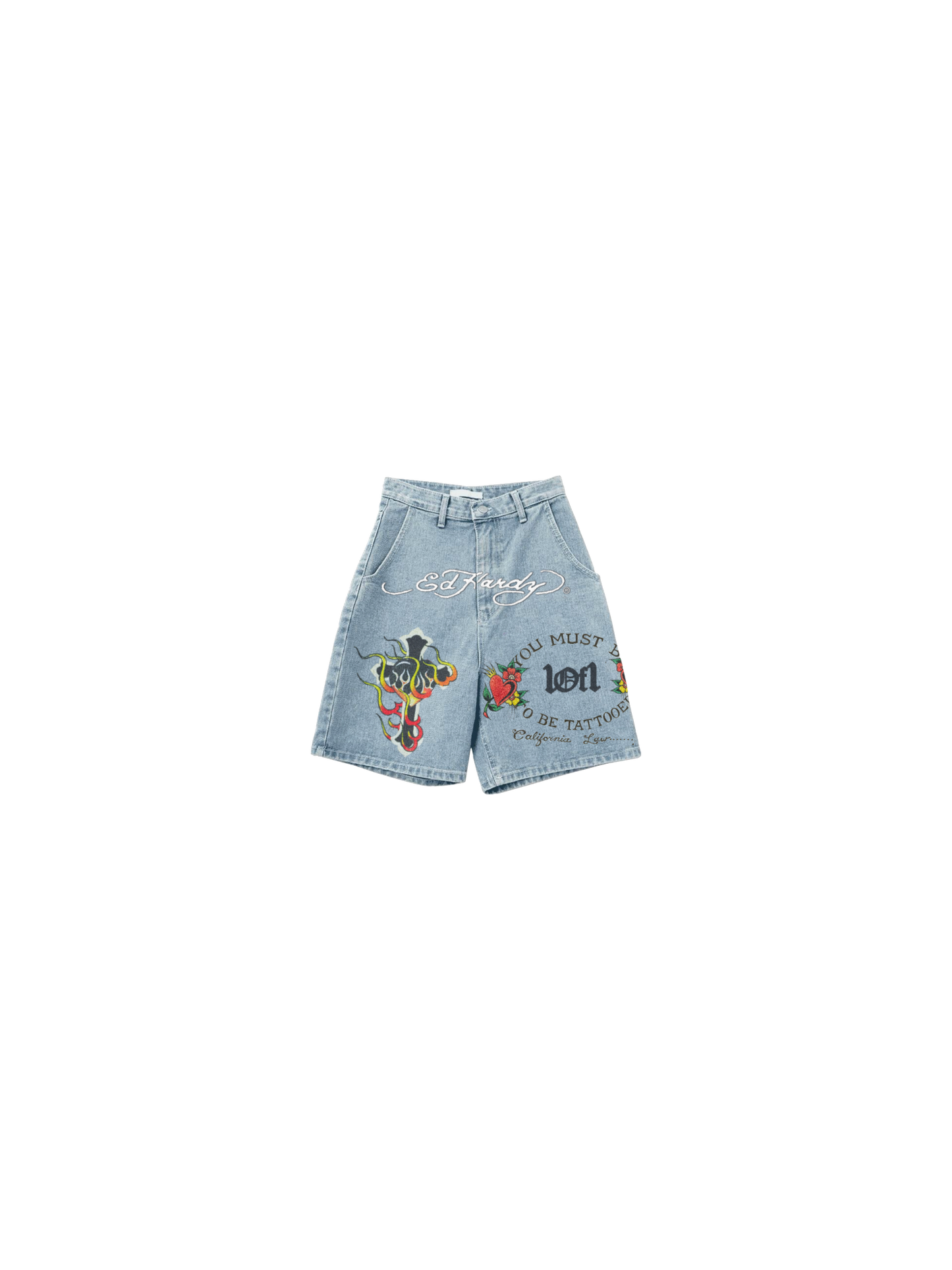 Ed Hardy N1RVANA Denim Shorts