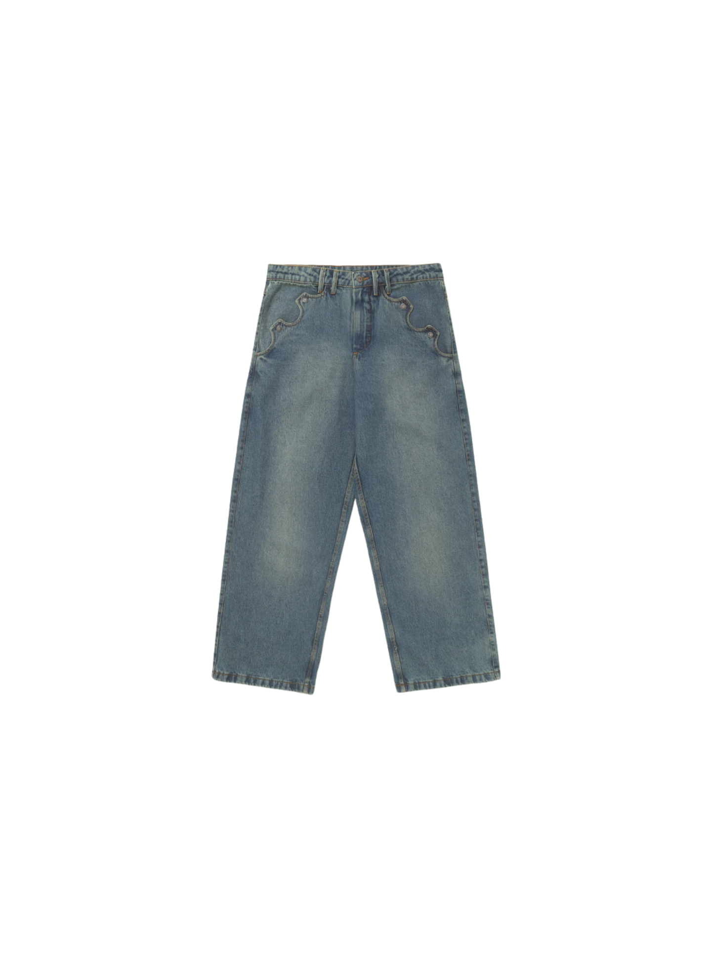 Calça Jeans Reta "Azul"