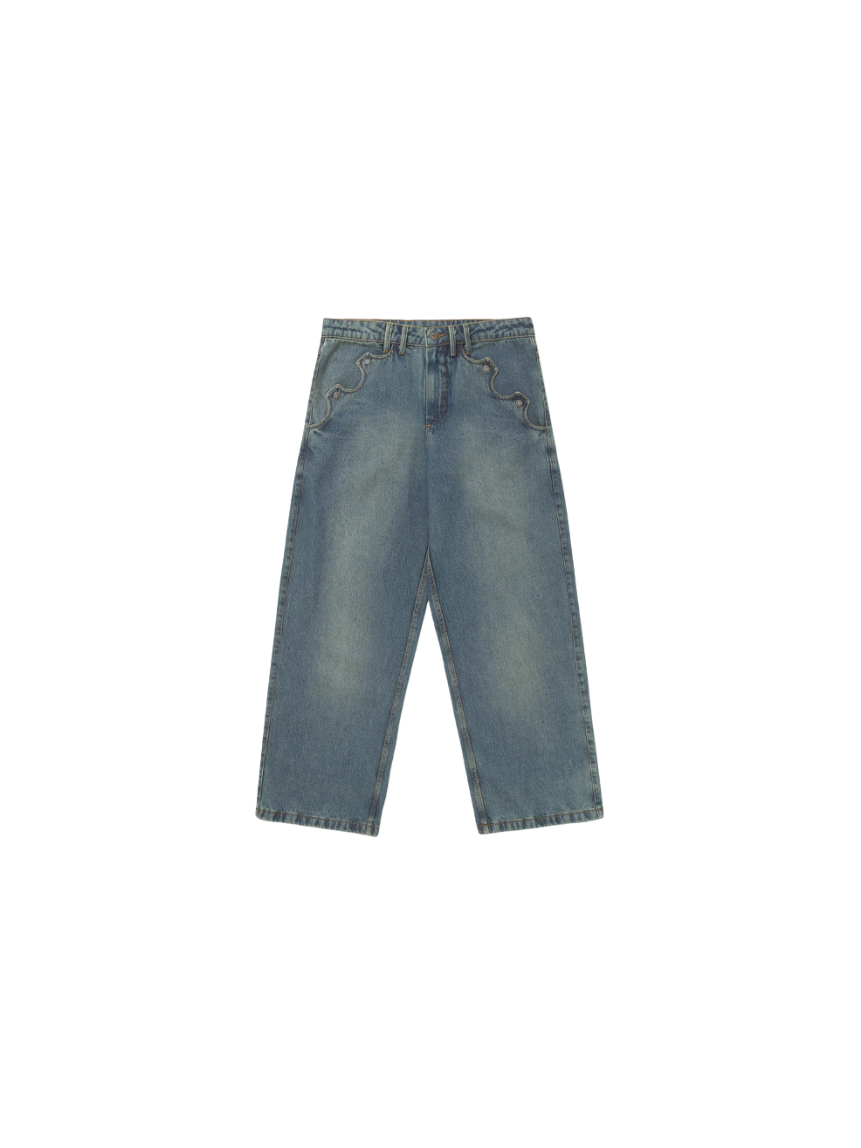 Calça Jeans Reta "Azul"