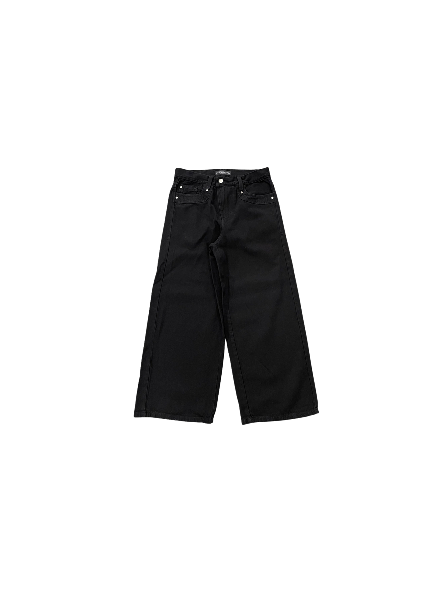 Black Frequency Wide Leg