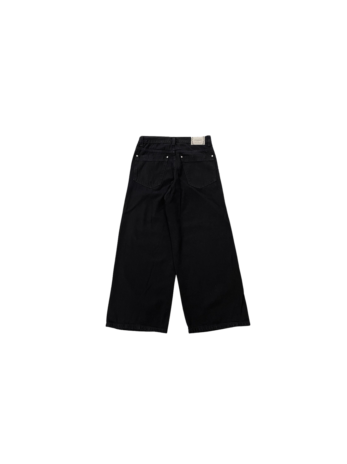 Black Frequency Wide Leg