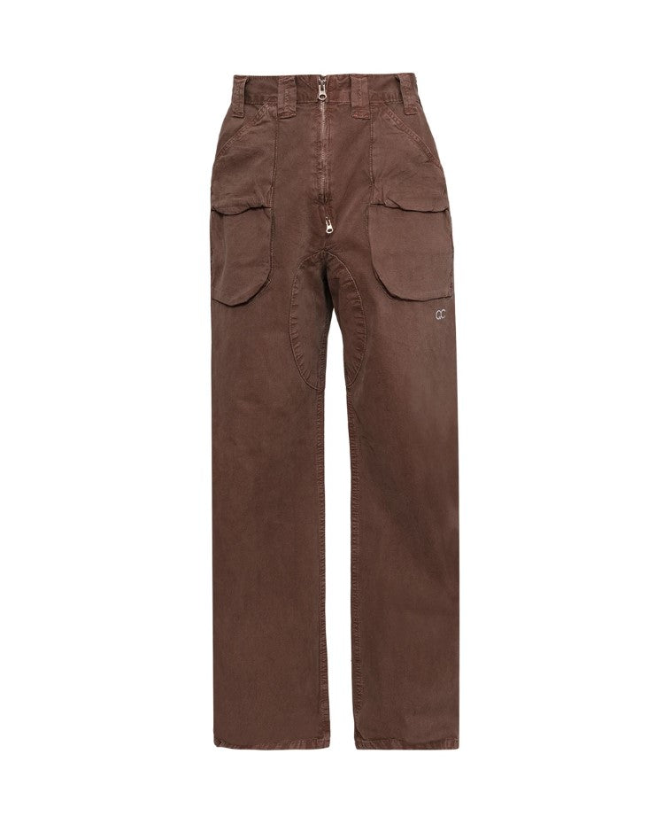 QUADRO CREATIONS - Rodes Double-Zip Trousers "Brown" - THE GAME