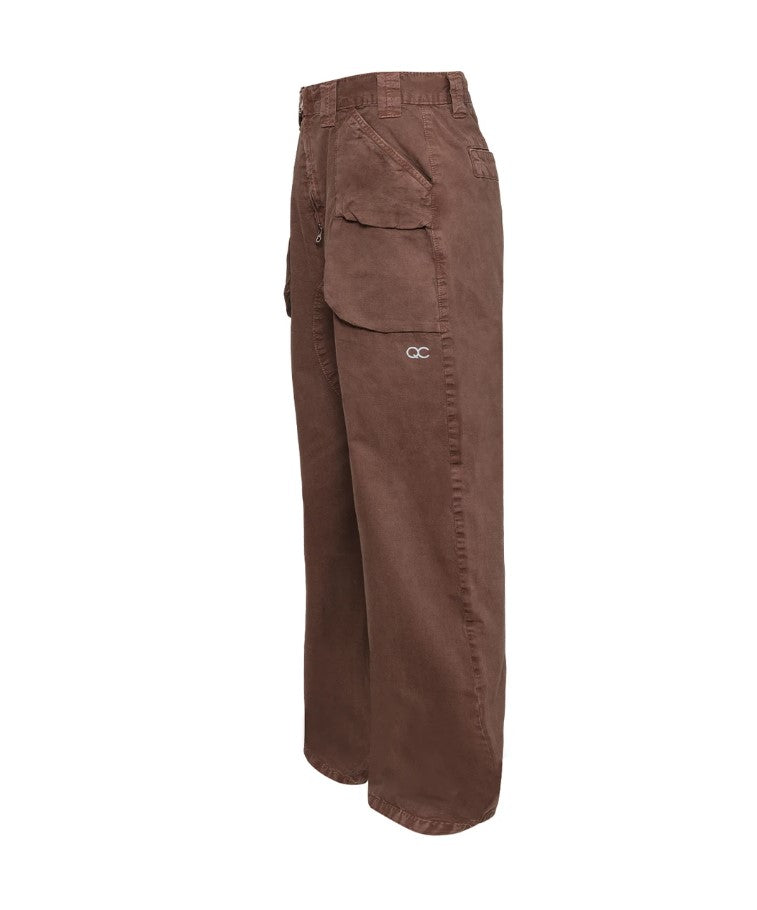 QUADRO CREATIONS - Rodes Double-Zip Trousers "Brown" - THE GAME