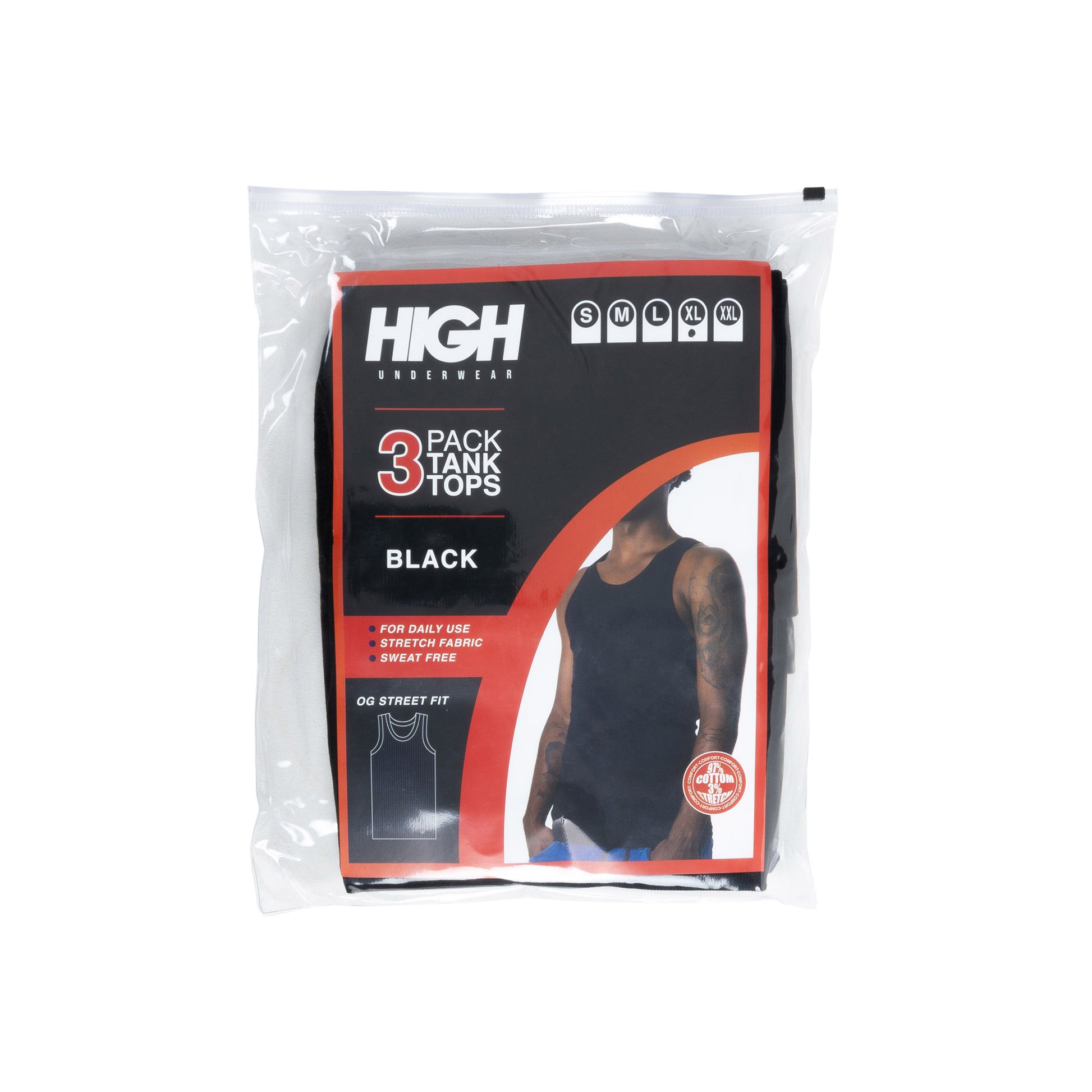 HIGH - Tank Top Pack "Black" - THE GAME