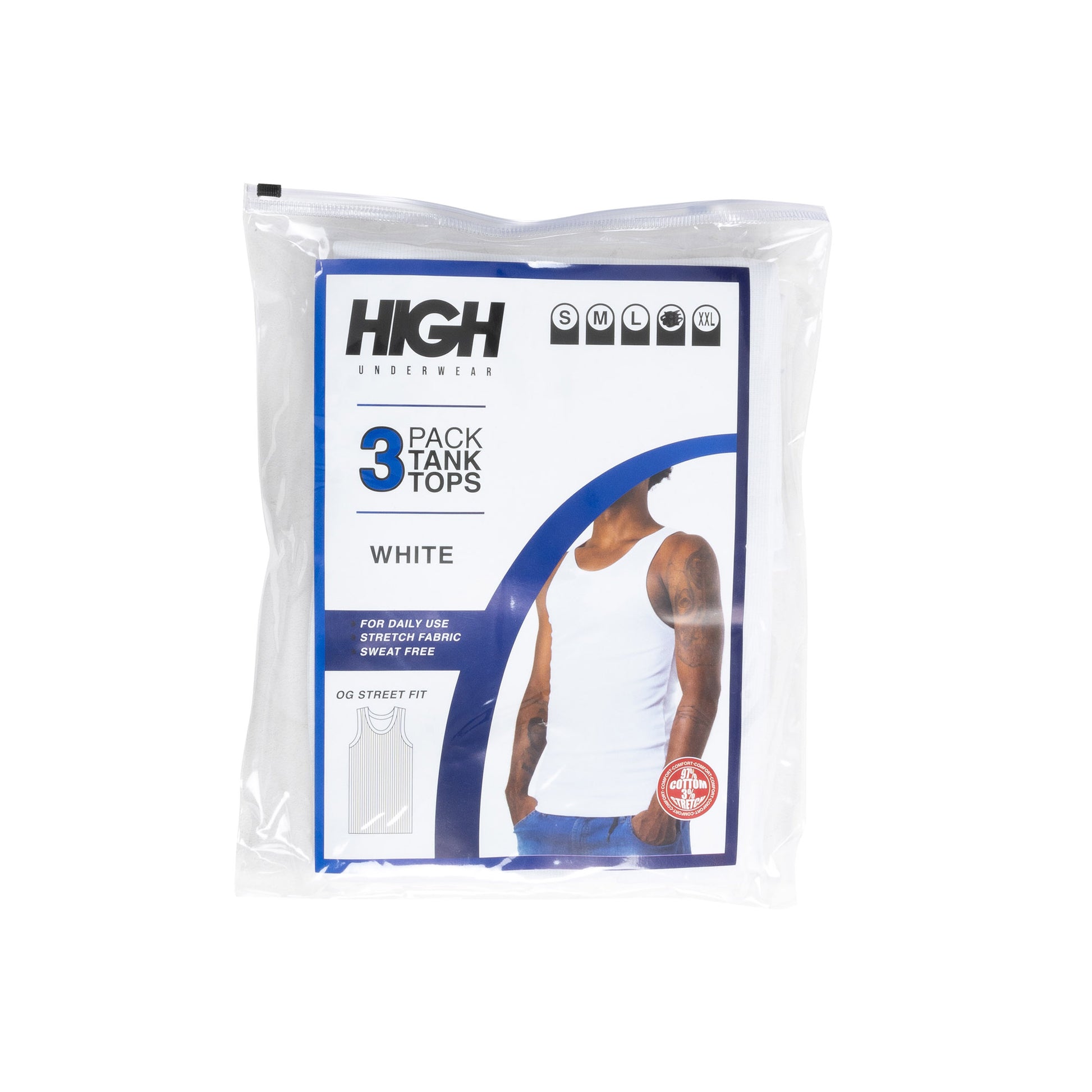 HIGH - Tank Top Pack "White" - THE GAME