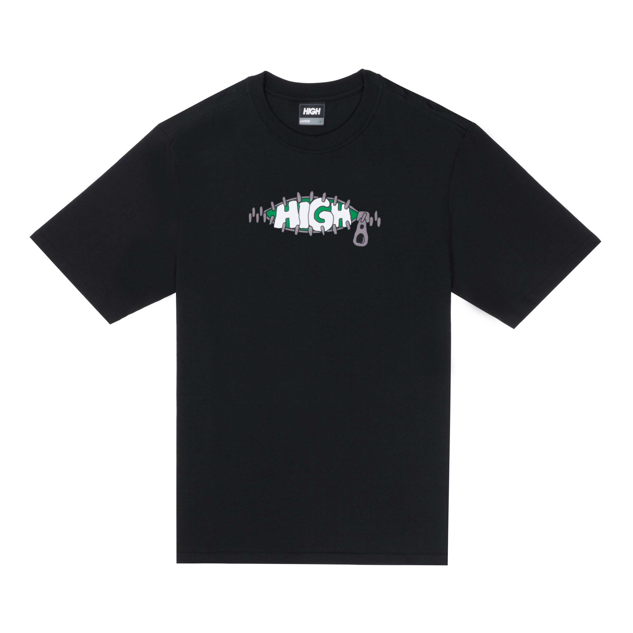 HIGH - Camiseta Ziper "Black"