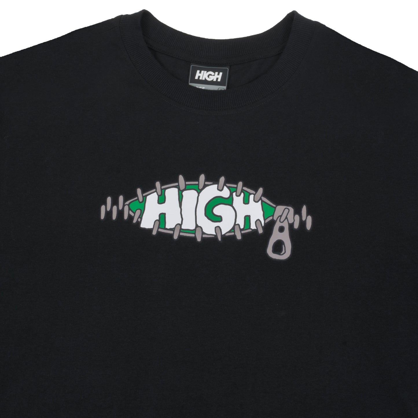 HIGH - Camiseta Ziper "Black"