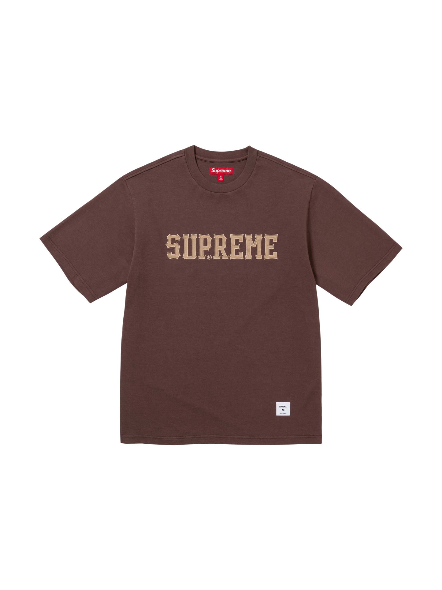 Twill Appliqué SS Top "Brown"