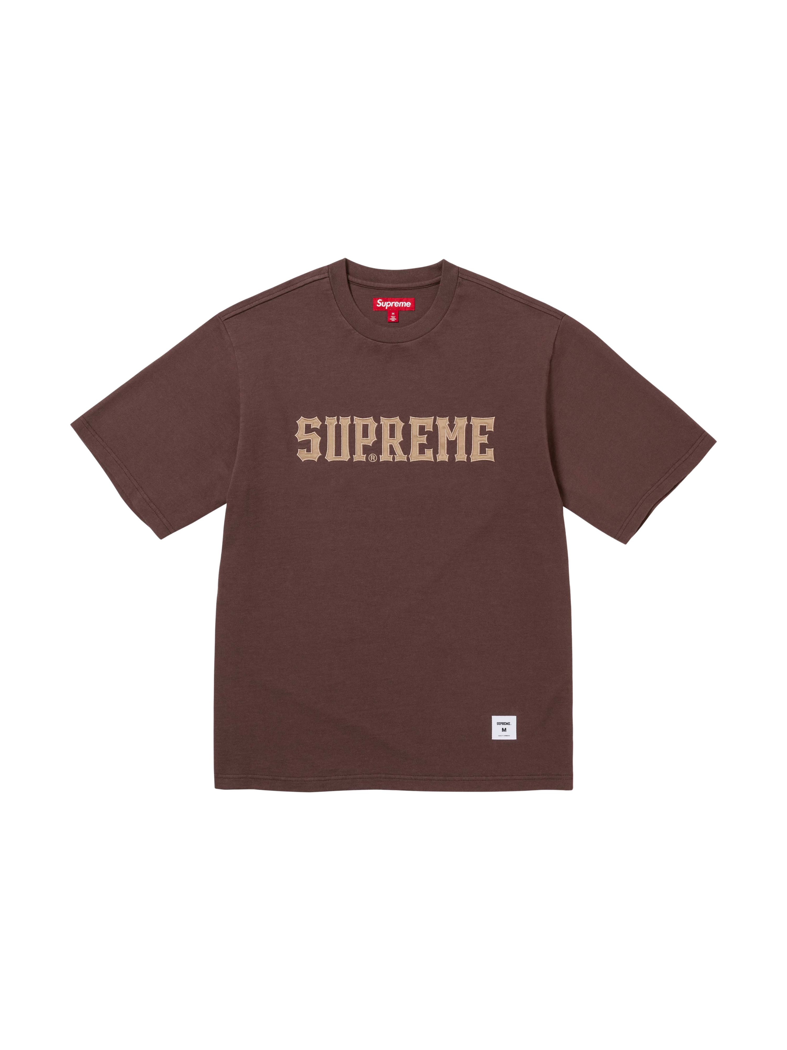 Twill Appliqué SS Top "Brown"