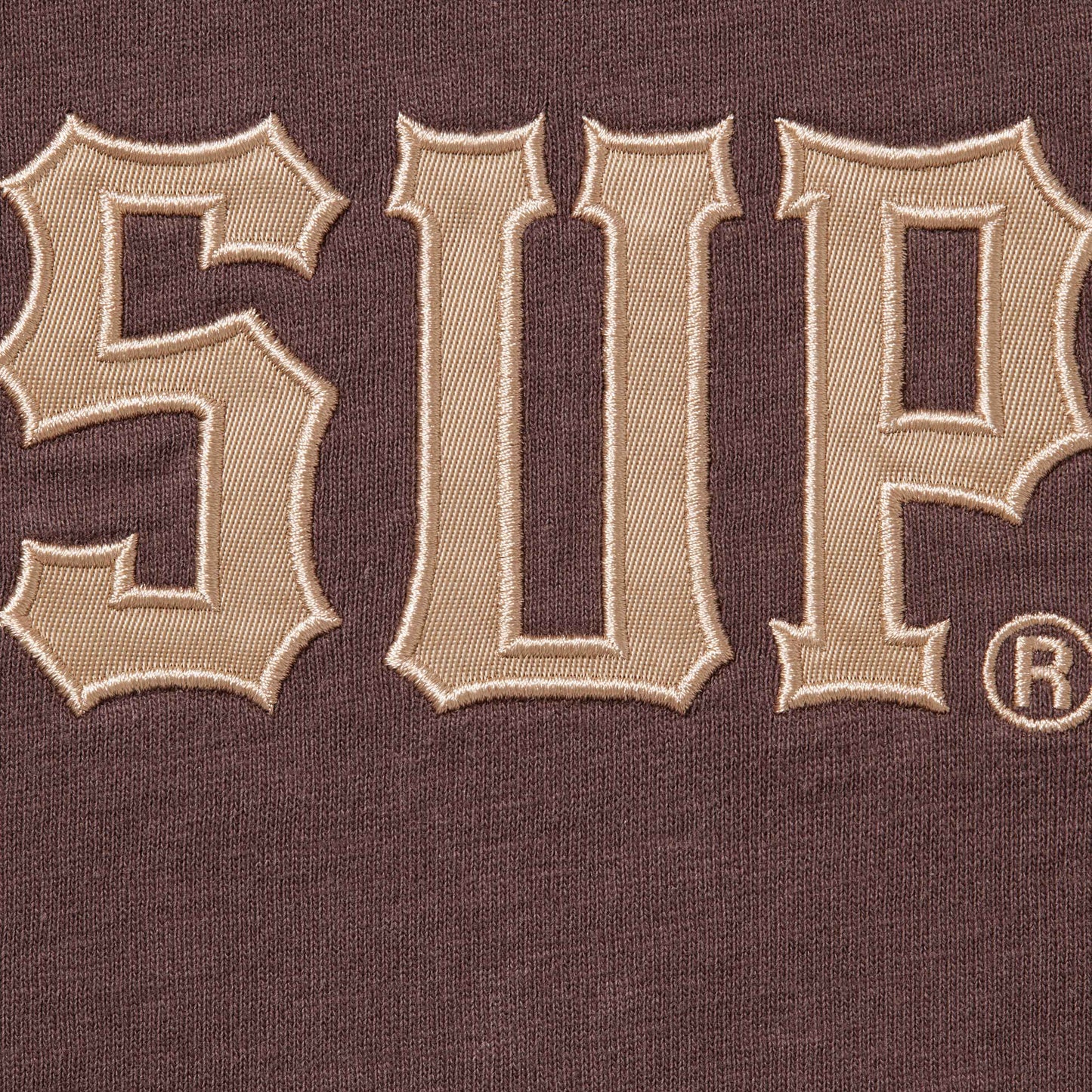 Twill Appliqué SS Top "Brown"