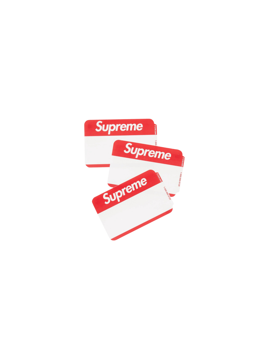 Acessories Name Badge Stickers da SUPREME vendido pela THE GAME