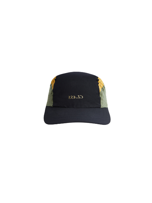 3 Panel Hat Class Inverso "Black/Green/Mostard"