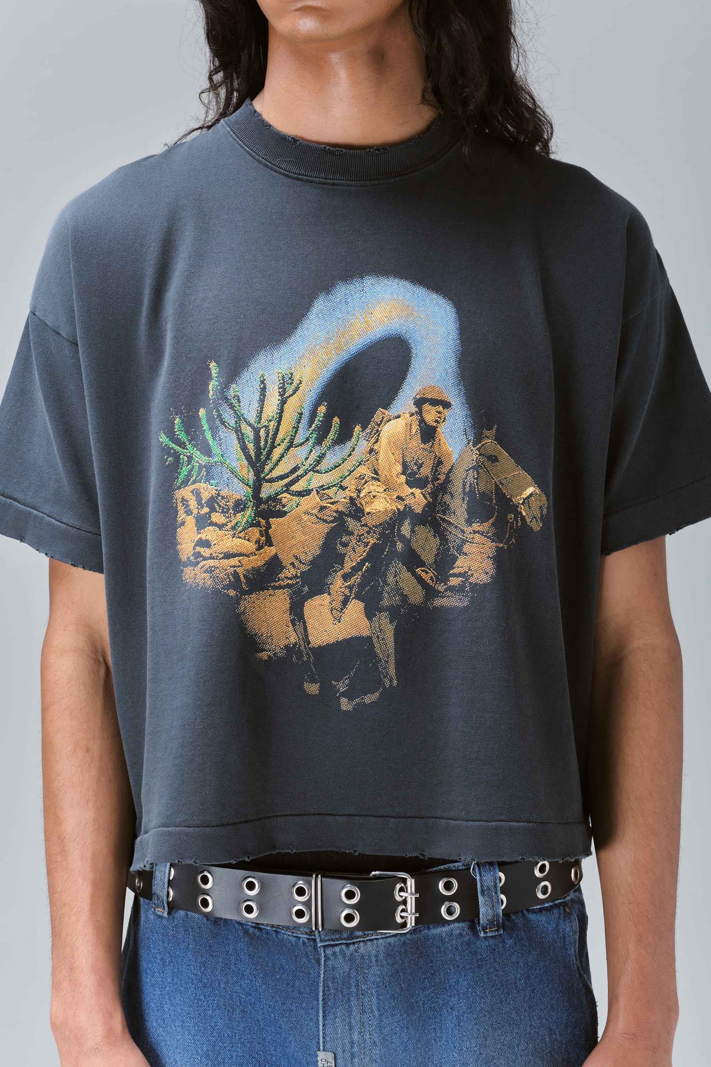 Camiseta Boxy Vaqueiro