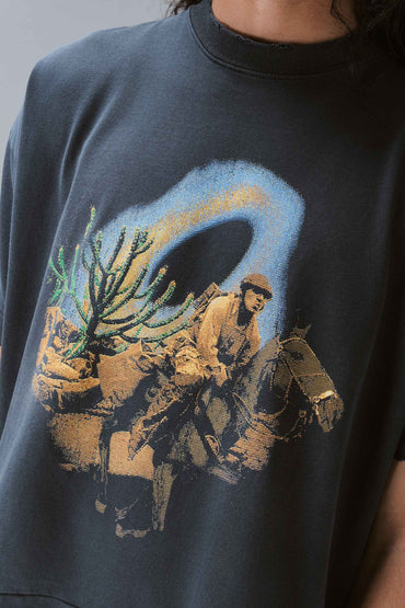 Camiseta Boxy Vaqueiro