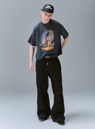 Guerrilla Denim Flared "Preta"