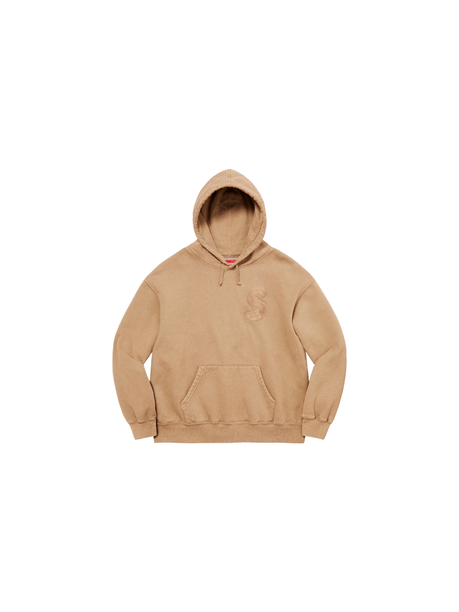 Hoodie Overdyed S Logo Hoodie "Tan" L/G da SUPREME vendido pela THE GAME