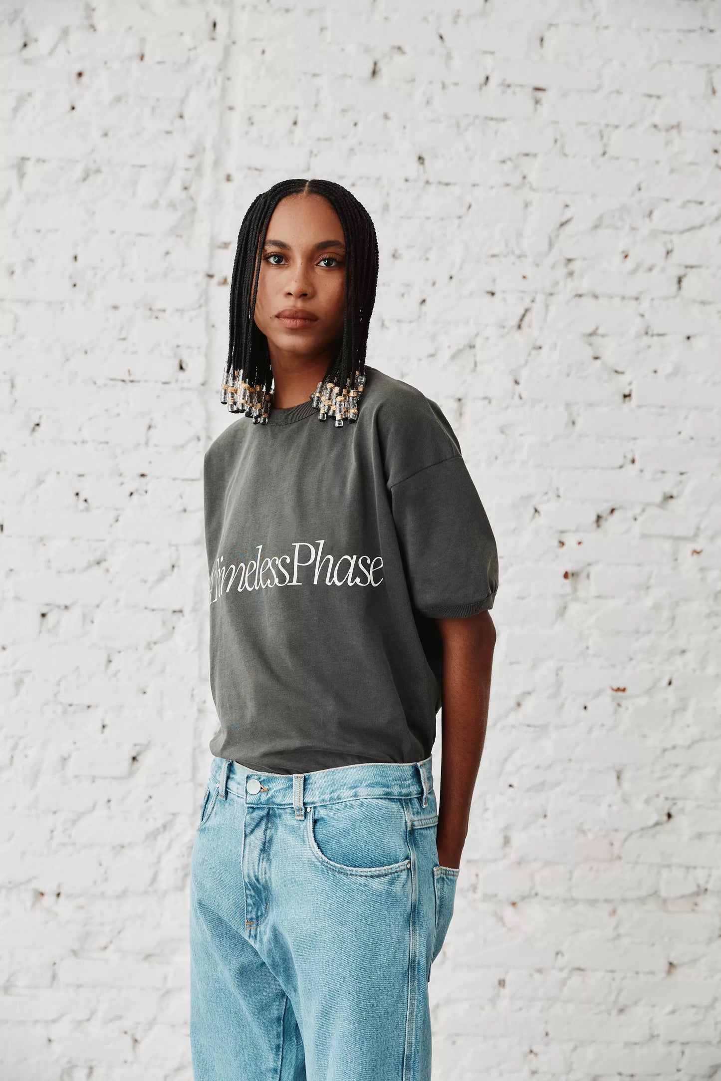 College T-Shirt "Stoned Gray"