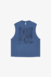 DT2 Logo Drummer Tank "Stone Blue"